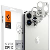 Spigen tR Optik 2 Pack, silver - iPhone 13 Pro/13 Pro Max